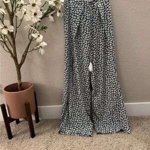 Floral Wide-Leg Pants